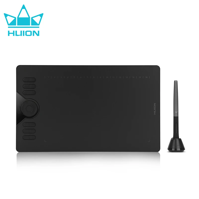 Huion HS610 Tablet graficzny 10x6.25 Cal Tablet graficzny cyfrowy akumulator-bezpłatna obsługa rysika telefon z systemem Android Windows MacOS PC,