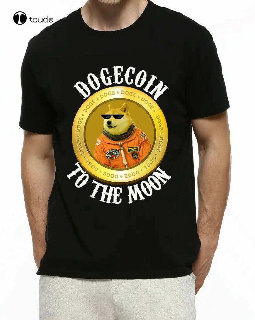 

Dogecoin T-Shirt Funny Dogecoin To The Moon Crypto Currency T Shirt S-3Xl Tee Shirt Custom aldult Teen unisex fashion funny new