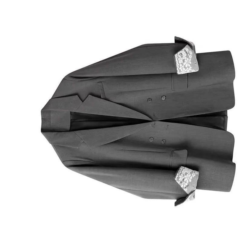 

Корейский женский двубортный повседневный костюм-пиджак: весенний однотонный жакет, осенний модный пиджак с длинным рукавом для женщин