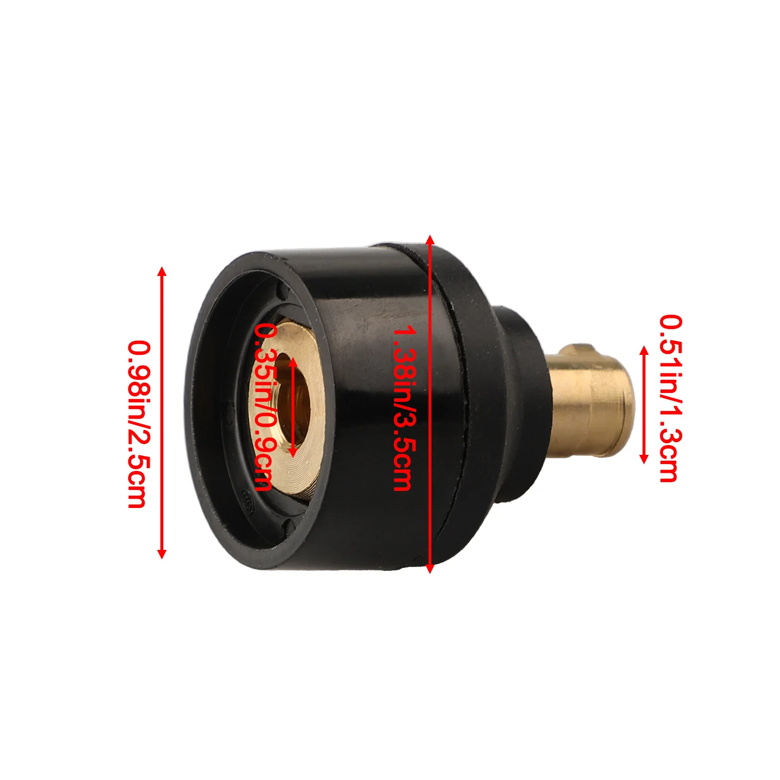 TIG الشعلة WP-17V 10-25 (9 مللي متر) إلى WP-26V 35-50 (13 متر) موصل محول لشعلة لحام TIG أو موصل شعلة لحام MIG #4