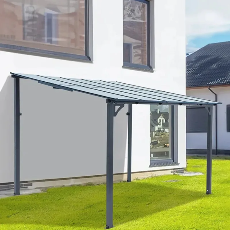 

Outdoor sloping shed Carport Rainproof sun protection awning Sun awning
