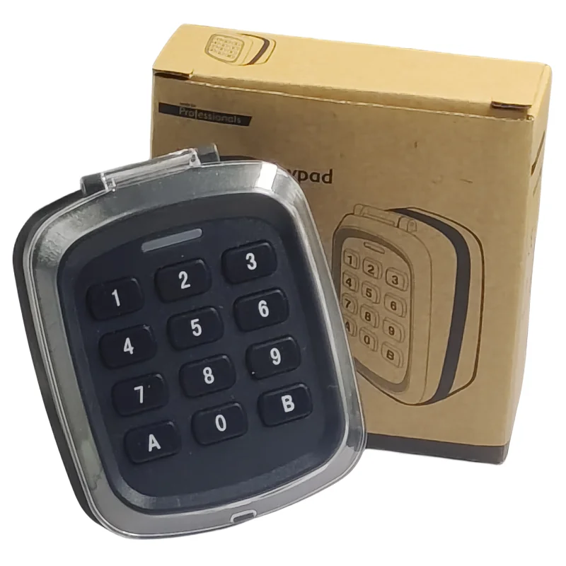 Garage door opener keyboard (7in1) for replacing linear multi code green/orange/red/purple/yellow learning buttons or Dip switch