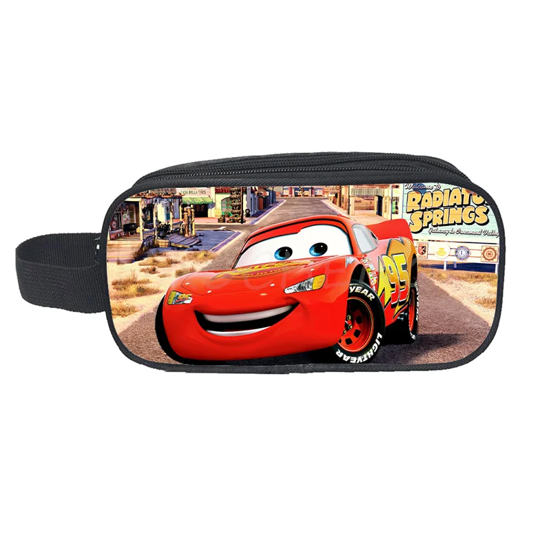 Pencil Bag Students\' Stationery Case Cartoon McQueen Car PencilBags Teenager Storage Bags Ladies Make Up Pouches Organizer