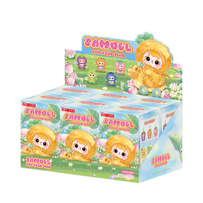 صموئيل عبق الفاكهة الجنة سلسلة صندوق أعمى لطيف الكرتون شعر رفيق دمية رائعة زخرفة مفاجأة صندوق غامض هدية