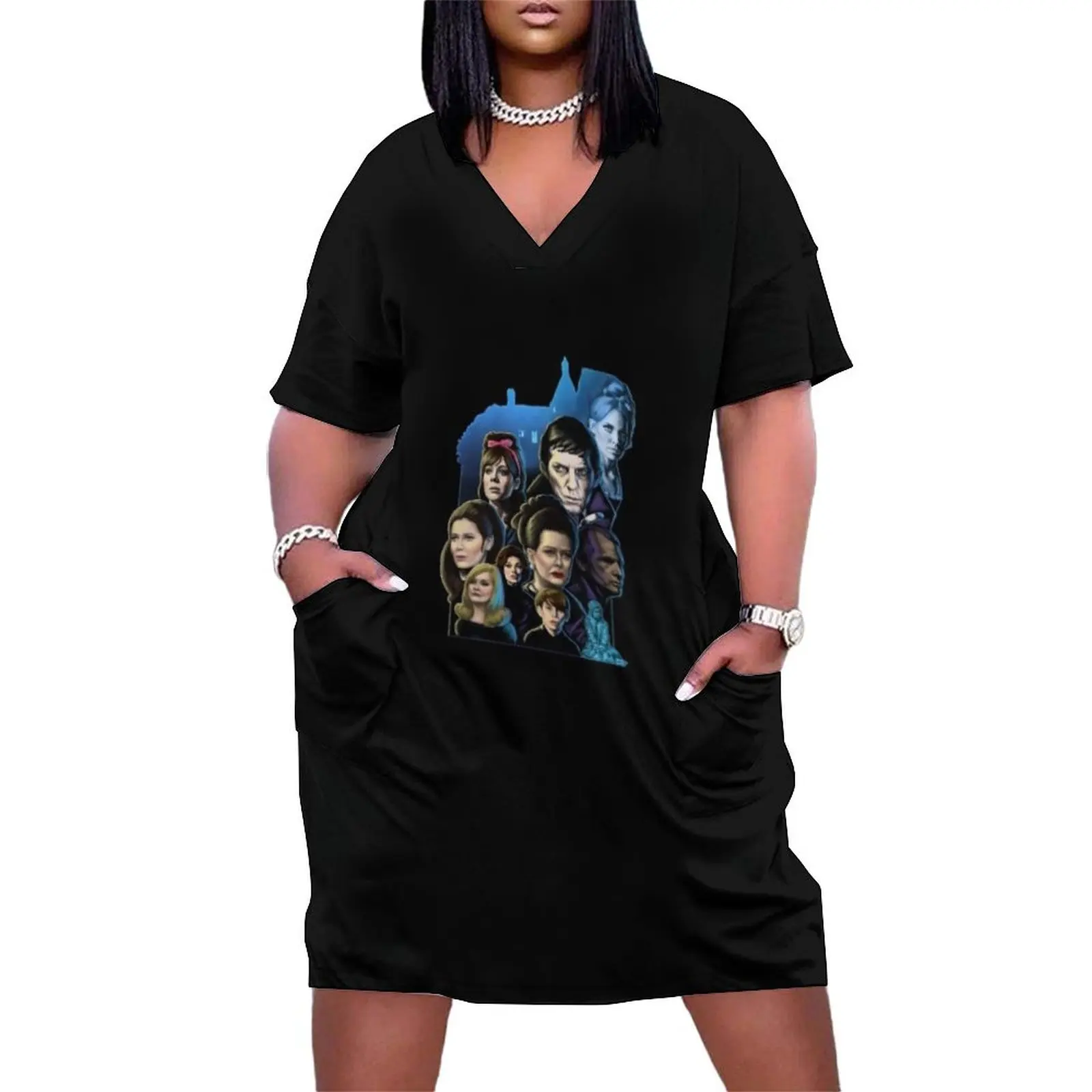 

Dark Shadows T-ShirtDark Shadows Loose Pocket Dress Woman clothes dresses for womens elegant women's dresses sale