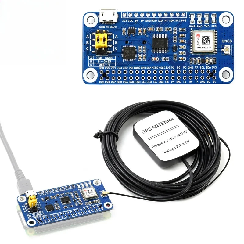 

MAX-M8Q GNSS HAT Модуль GNSS для Raspberry Pi