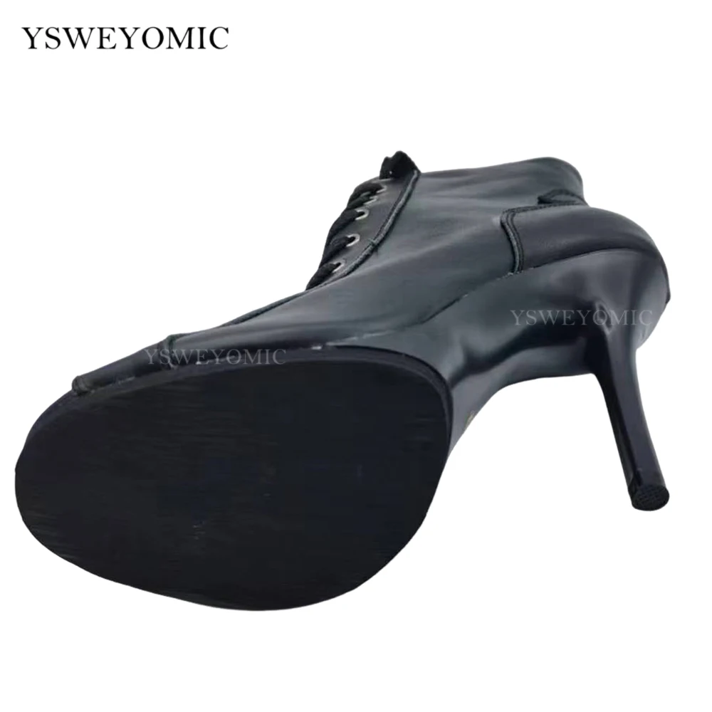 Platform Dance High Heels Customized PU leather or Real Leather Salsa Latin Women Dance Shoes Sexy Heels For Dance Party
