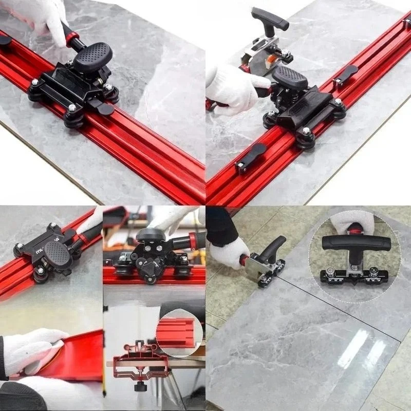 for ML3200 Portable 3200mm Manual Tile Cutter Professional Hand Push Knife with Three Cutting Blades for Large Slab Ceramic