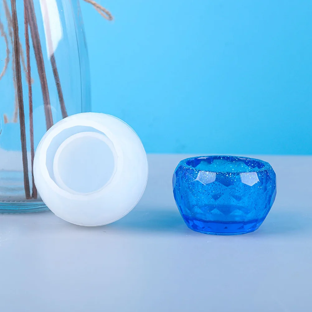 2Pcs Rhombus Small Bowl Mold Silicone DIY Tableware Molds for Handmade Crystal Epoxy Bowls Creative Crafting Tools