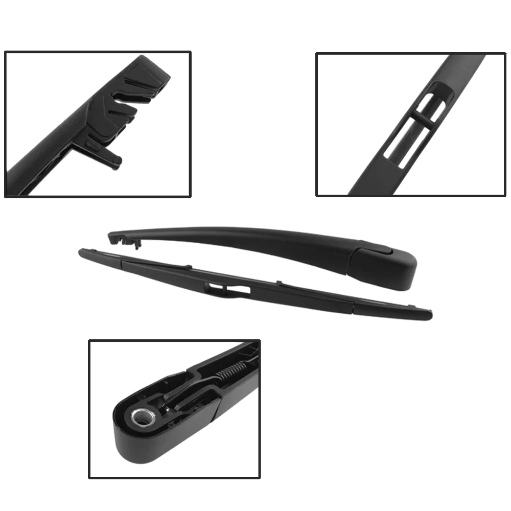 1 Set Black PBT Rear Windsheild Wiper Arm and Blade Set For Mazda 2 2004 2005 2006 2007 Car Accessories