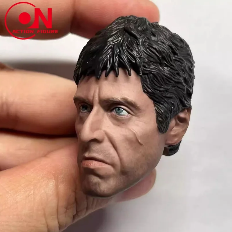 1/6 Al Pacino Scarred Head Sculpt PVC ทหารชายหัวแกะสลักรุ่น 12 ''Action Figure Body ตุ๊กตา