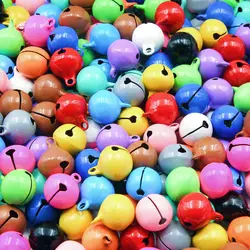 10Pcs Beautiful Metal Bells Loose Beads Jingle Bell 1.35x1.7cm For Christmas Party Crafts Decoration DIY Make Earrings Pendants