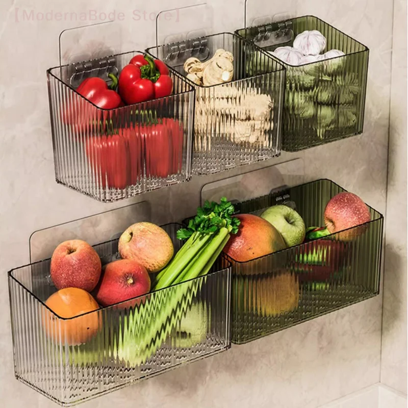 【M】 1 Stück Wandbehang Korb Ingwer und Knoblauch Aufbewahrungsregal Wandbehang Aufbewahrungsbox Küche Badezimmer Wohnzimmer Box