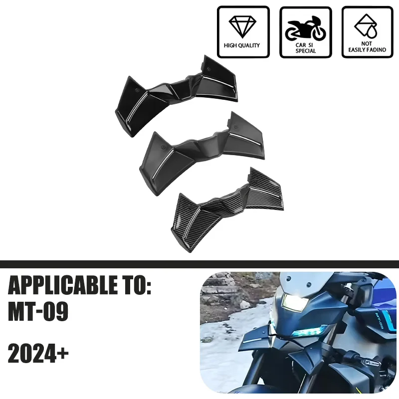 

Для Yamaha MT-09 MT 09 2024 2025 мотоцикла MT09 комплект переднего спойлера прижимная сила голые фронтальные спойлеры Winglet аэродинамическое крыло