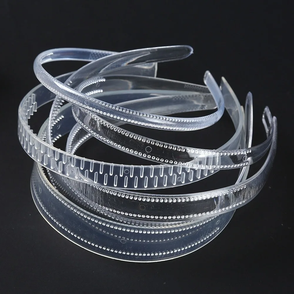 3pcs 8/18/25mm Transparent Hairbands Hair Hoop Non Slip DIY Clear Plastic Headbands Hair Clip Toothed Minimalist Korean Hairband