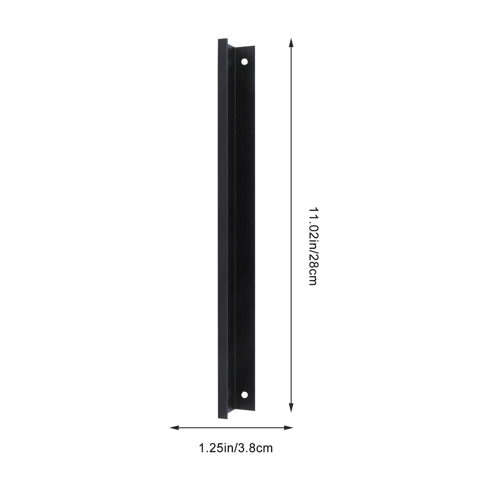 Premium Aluminum Alloy Pull Handle Black Sleek Invisible Style for Doors Cabinets Drawers Wardrobes Wall Mounted Display Rack