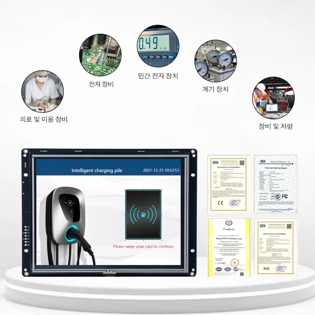 5 zoll HMI TFT LCD Monitor mit Touchscreen