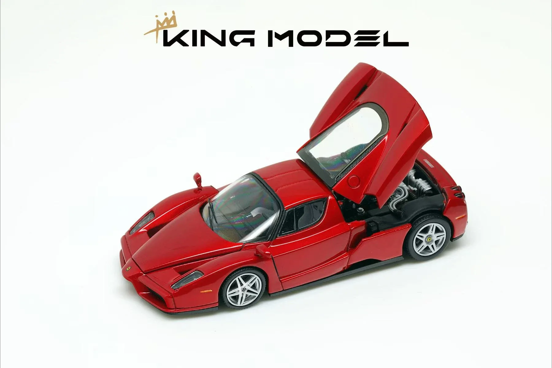 **Pre-order **Kingmodel 1:64 Enzo Open back cover Metal red Diecast Model Car