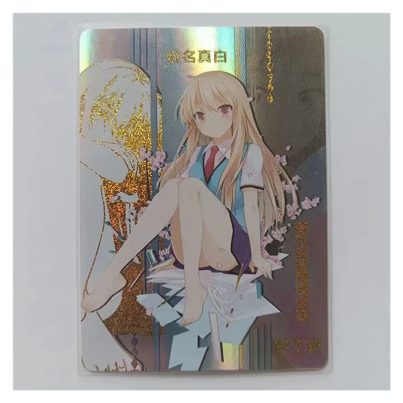 Anime Goddess Story 5M01 PTR Characters Rem Haibara Ai Ptr Rare Bronzing Game Collection Card Children\'s Toy Christmas Gift