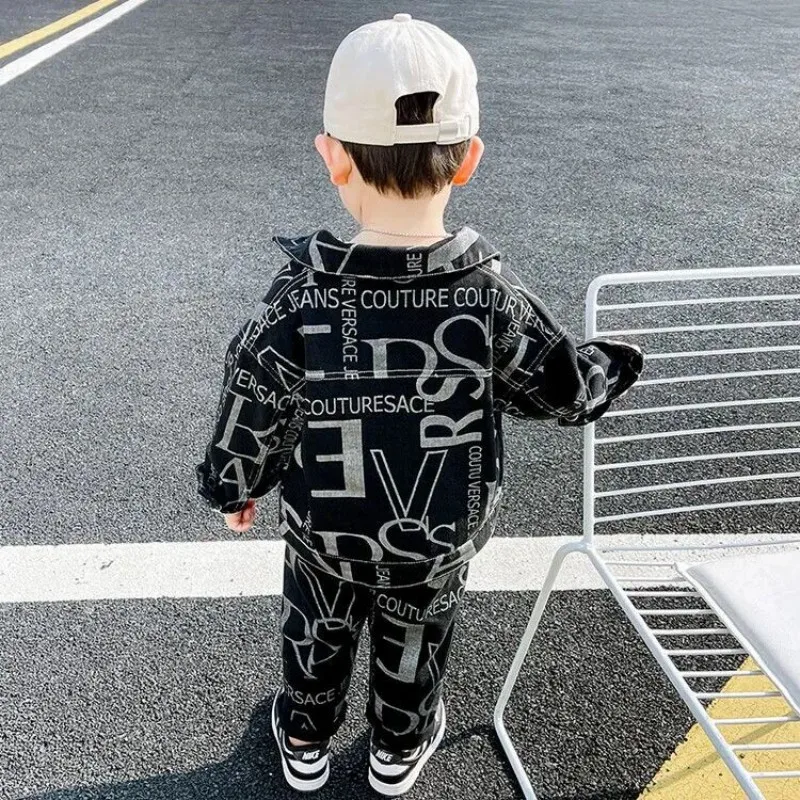 New Spring Autumn Baby Clothes Suit Boys Outfit Sets Korean Baby Boys Coat + Pants Sets Children\'s Set 2 To 7 years Kids Outfits