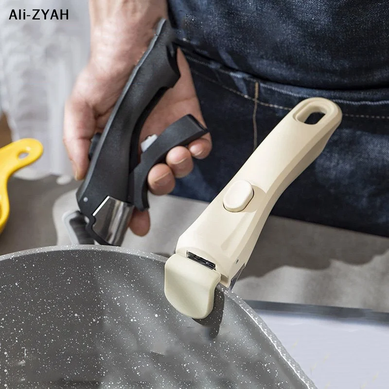 19 cm Kochgeschirr-Set mit austauschbarem, universellem Topfgriff und abnehmbarem Griff, geeignet für Familien-Camping im Freien