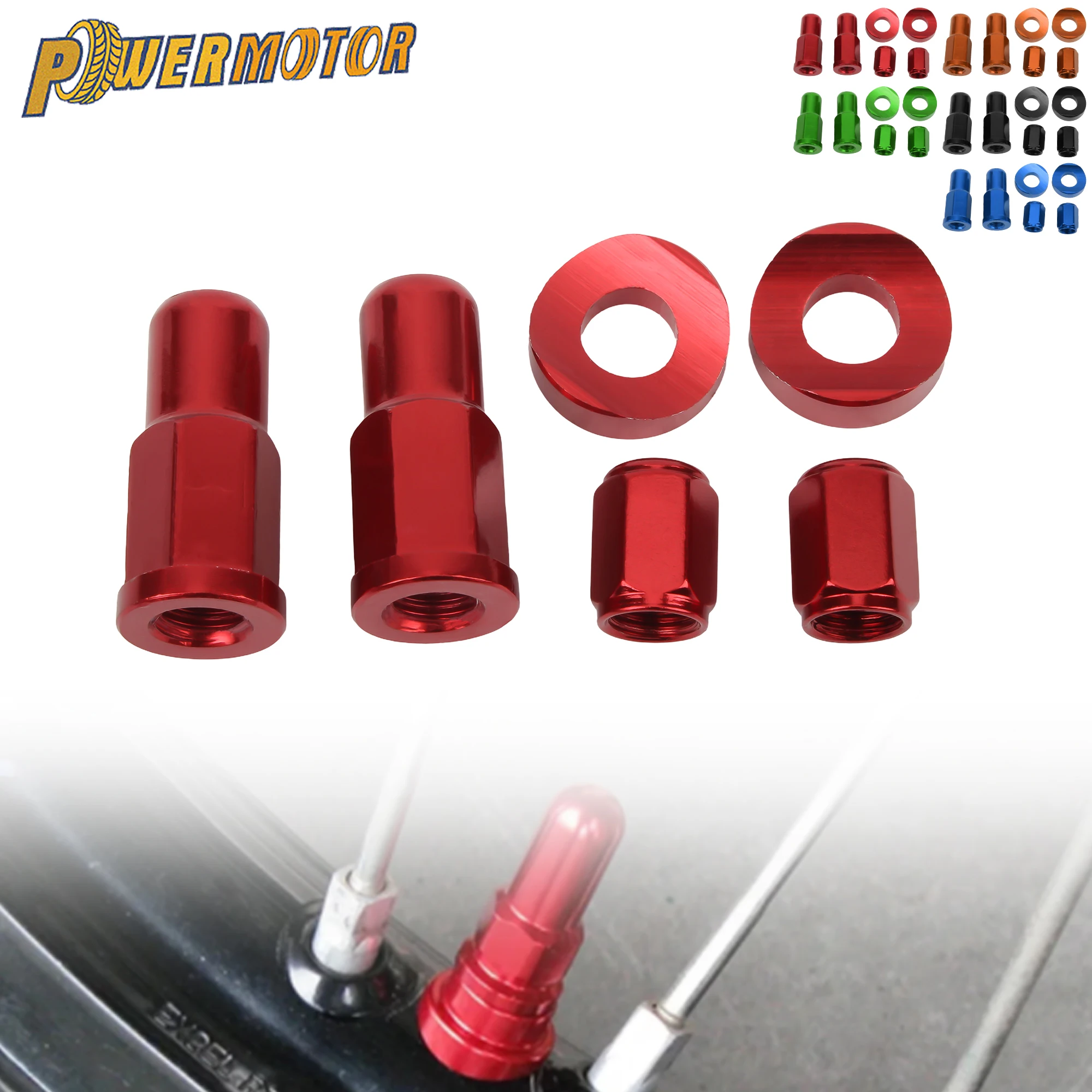 

Motorcycle Rim Lock Nut Washer Kit For KTM Honda Yamaha YZ250F YZ450F WR250R WR450R WR250F WR450F DirtBike Modification Parts