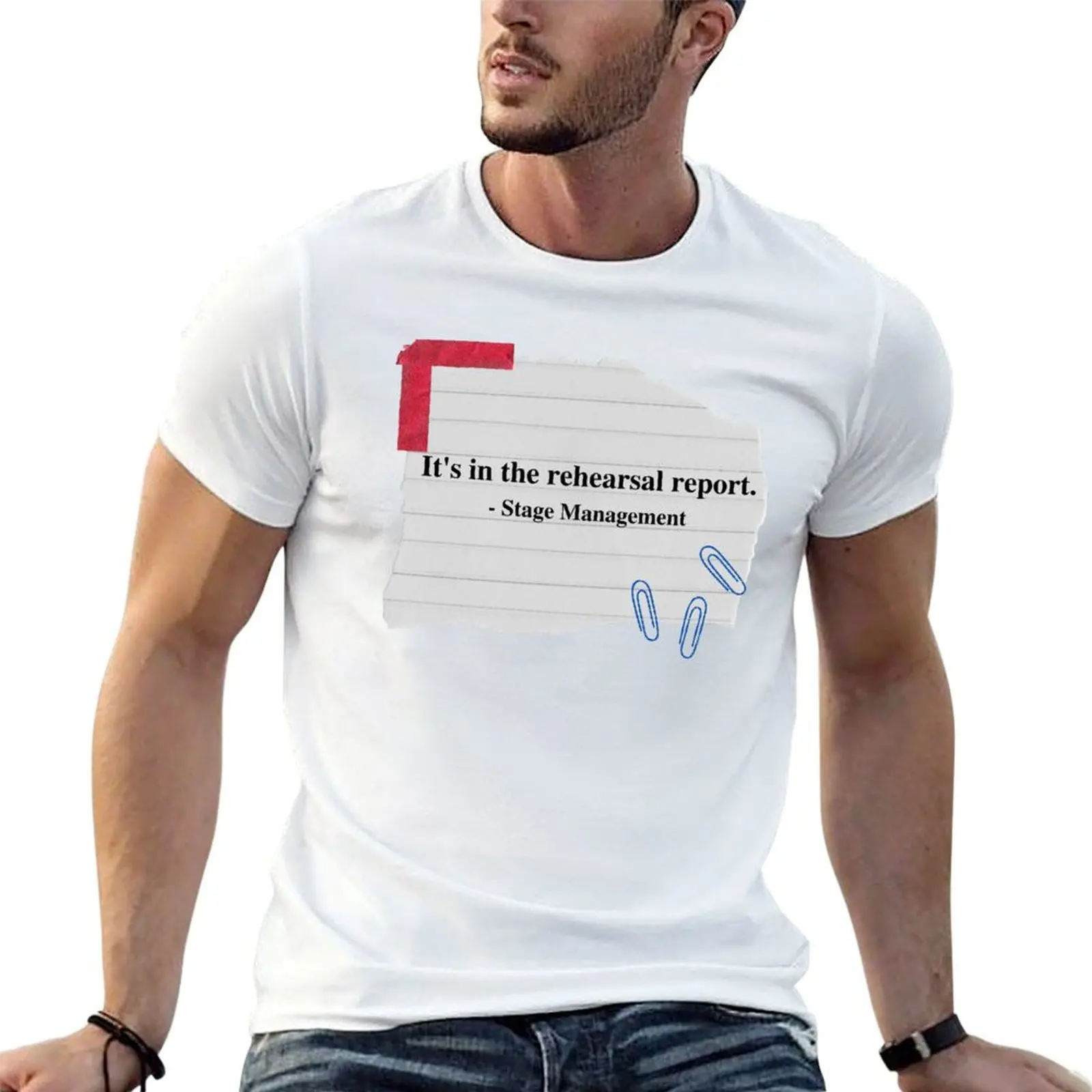 It's in the Rehearsal Report T-Shirt No Iron Casual Short Sleeve Top