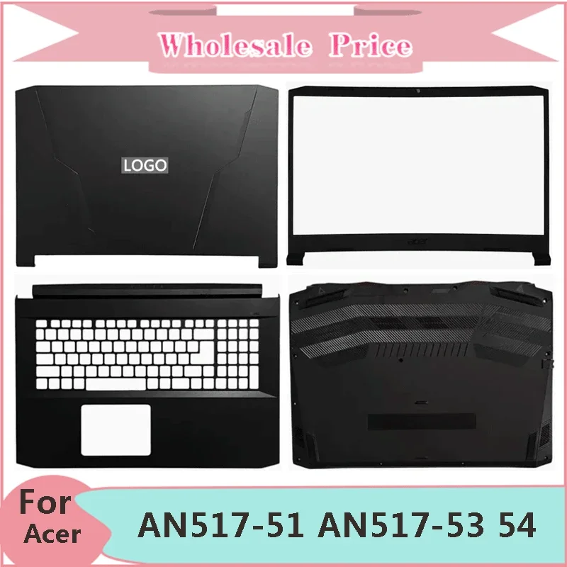 

New For Acer Notebook Nitro 5 AN517-51 AN517-53 54 N20C2 Laptop LCD Back Cover Front Bezel Upper Palmrest Bottom Base Case Keybo