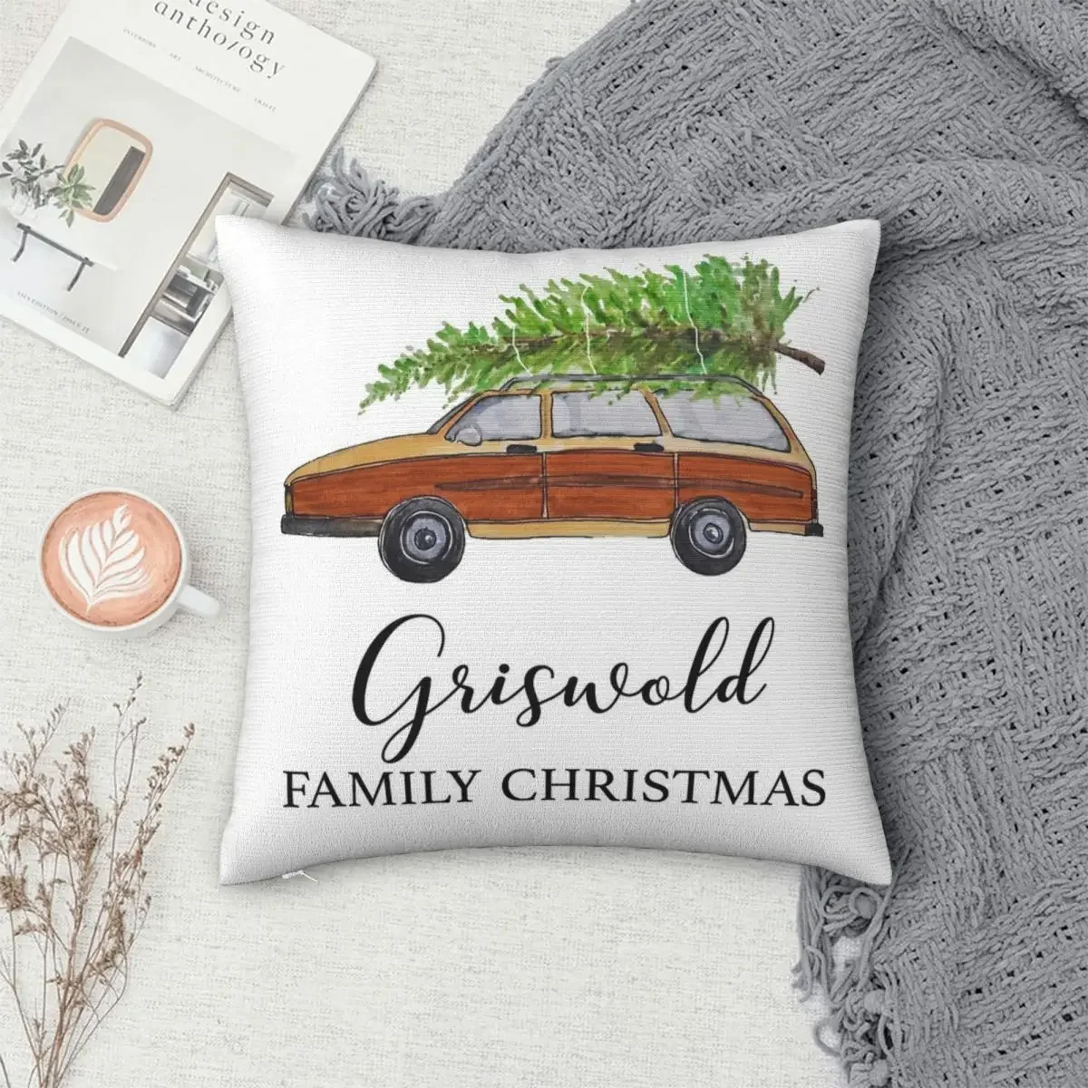 Christmas Vacation Griswold Pillowcase Polyester Pillows Cover Cushion Comfort Throw Pillow Sofa Decorative Cushions Used