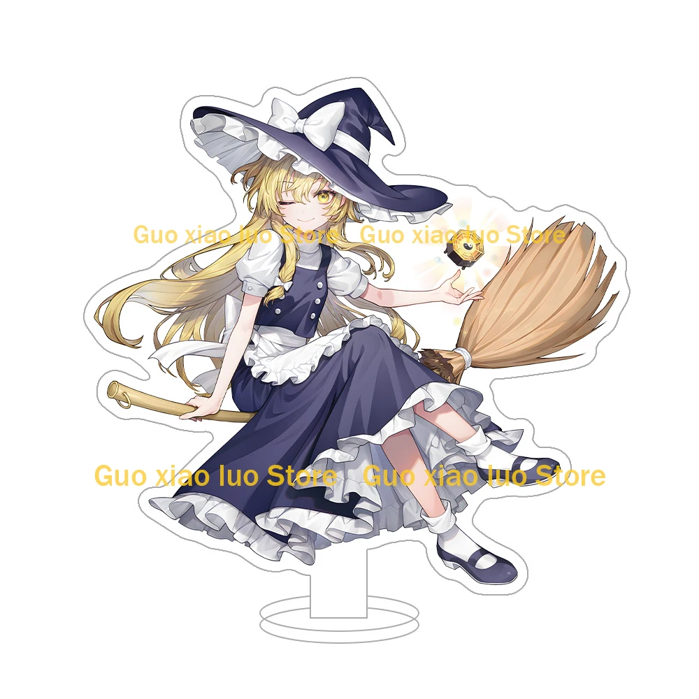 Touhou شخصية المشروع Reimu Hakurei Sakuya Izayoi Marisa Kirisame Yukari Yakumo Remilia القرمزي أنيمي الشكل سلسلة مفاتيح مصنوعة من الأكريليك