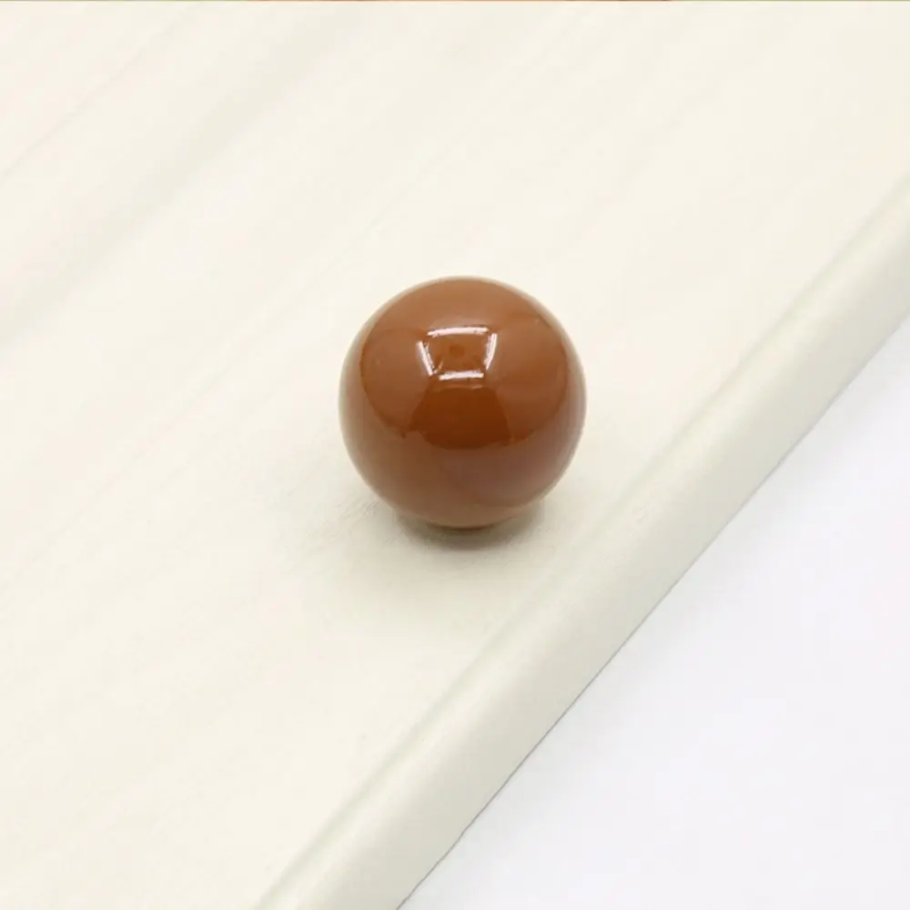 Simple Single Hole Colorful Ceramic Knob Pull Handles Round Door Knob Candy Color Bottle Cap Cabinet Knob Dresser