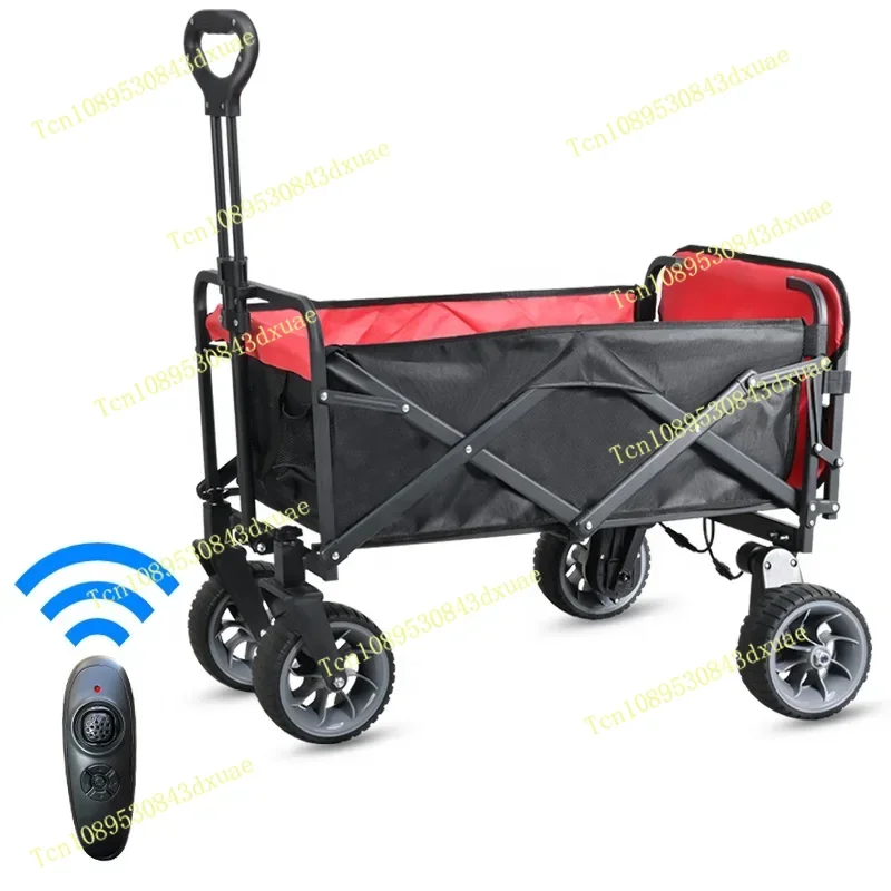Four-wheel Camping Cart Remote Controls Electric Utility Wagon 7