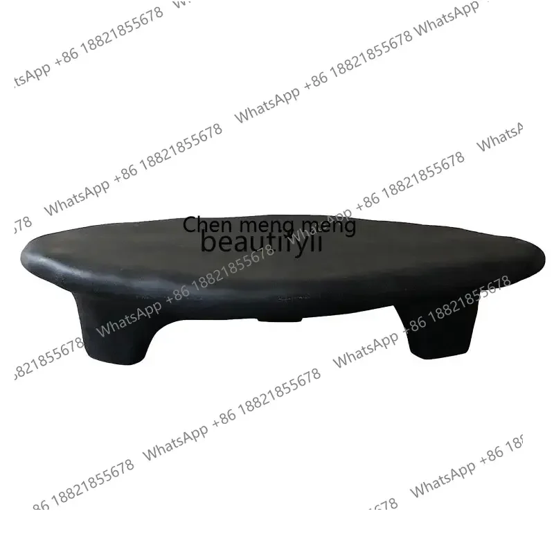 cc182R11 Modern Light Luxury Art Frp Special-Shaped Pebble Designer Nordic Leisure Tea Table