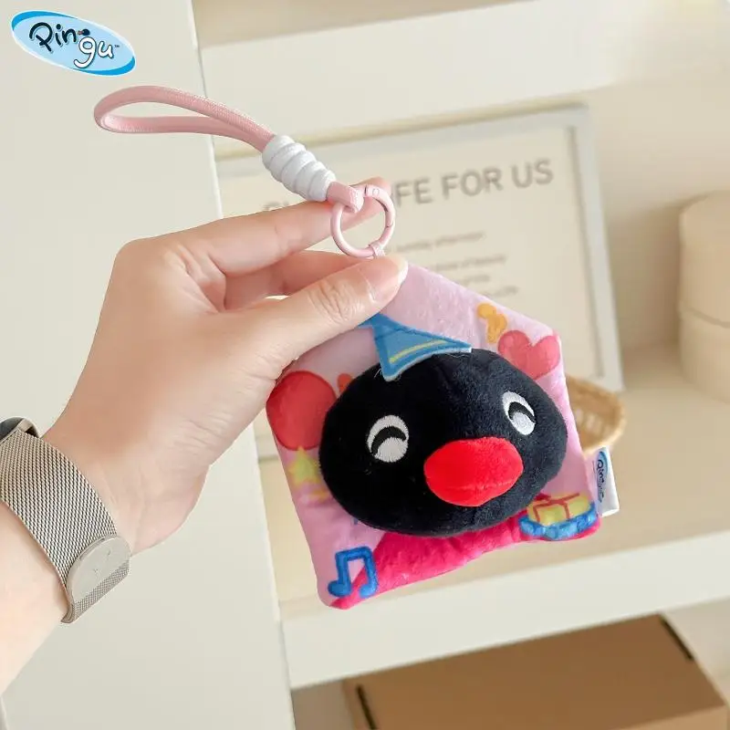 정품 펭귄 백팩 참 플러시 키체인 사우던 뉴스 시리즈 장난감 귀여운 펭귄 인형 행태그 팬들을 위한 사랑스러운 선물 어린이용