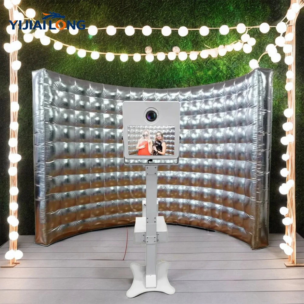 3-Meter Aufblasbare Fotobox-Wand Raumdekoration Selfie-Box Hintergrund, Fotobox-Gehäuse 360-Grad-Fotoshooting-Hintergrund für Partys – Detail 5