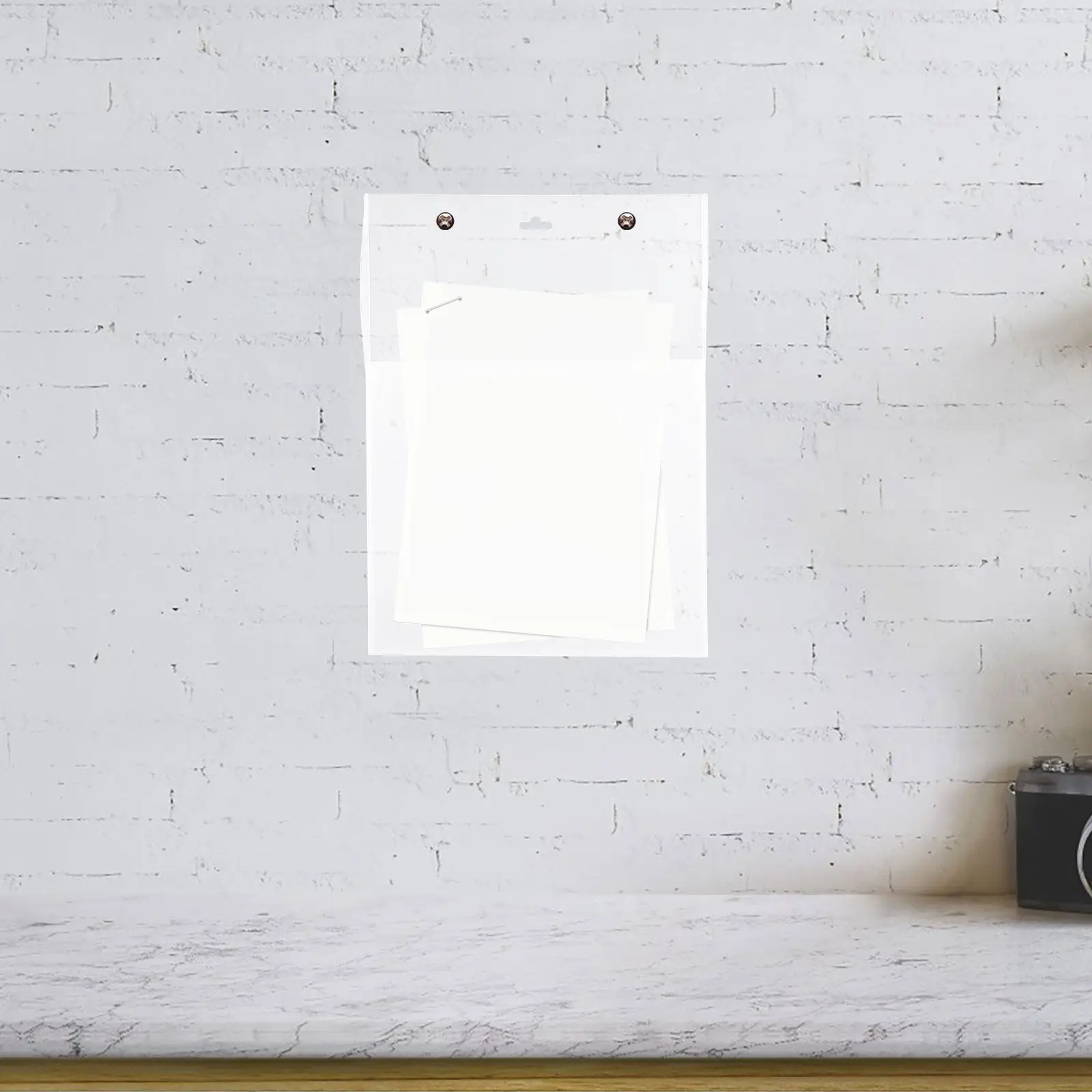 Brochure Holder Acrylic Portable Vertical Display Stand Wall Mount Brochure Organizer Magazine Holder Paper Display Stand