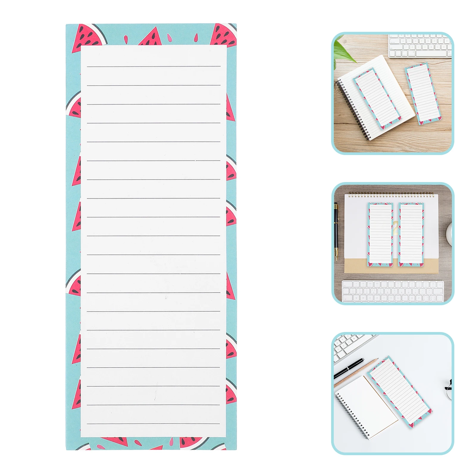3pcs Magnetic Notepad Smooth Writing Tear Resistant Pages for Fridge Grocery List Notebook Home Office Refrigerator Note Pads
