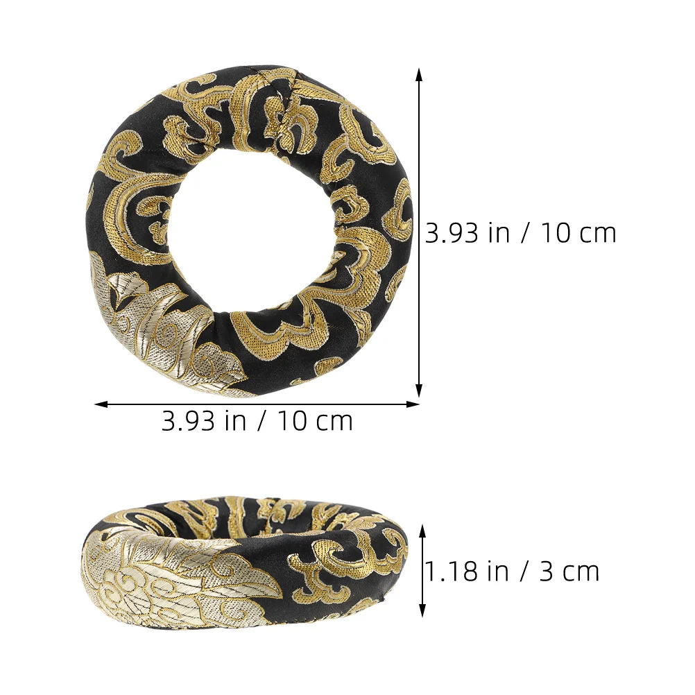 10 سنتيمتر جولة اليدوية المطرزة وسادة ل وعاء الغناء التأمل ديكور الديباج الفن الحرير وسادة عرض واقية