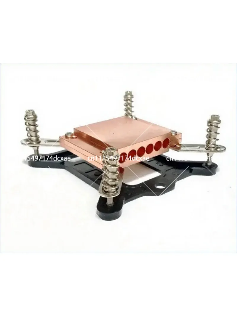 6-Hole Heat Pipe Splint Copper Block Platen for 6mm Heat Pipes, CPU Cooler Mounting Bracket