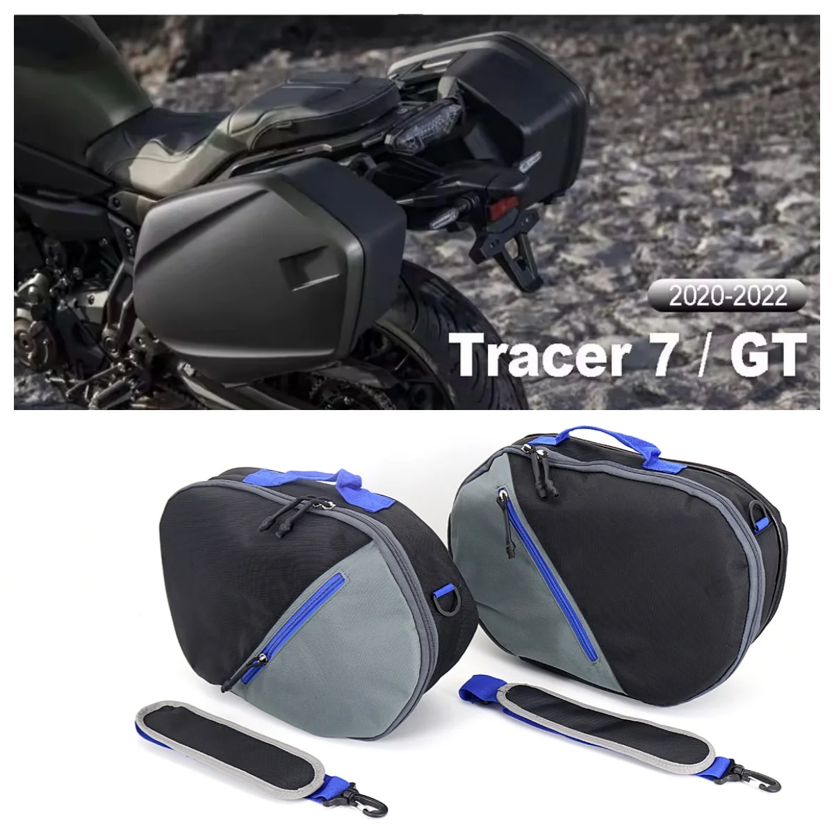 

Мотоциклетная сумка для багажа, ящик для инструментов, внутренние сумки для Yamaha Tracer7 TRACER 700 GT Tracer 7, дорожный пакет для хранения, портативная седельная сумка