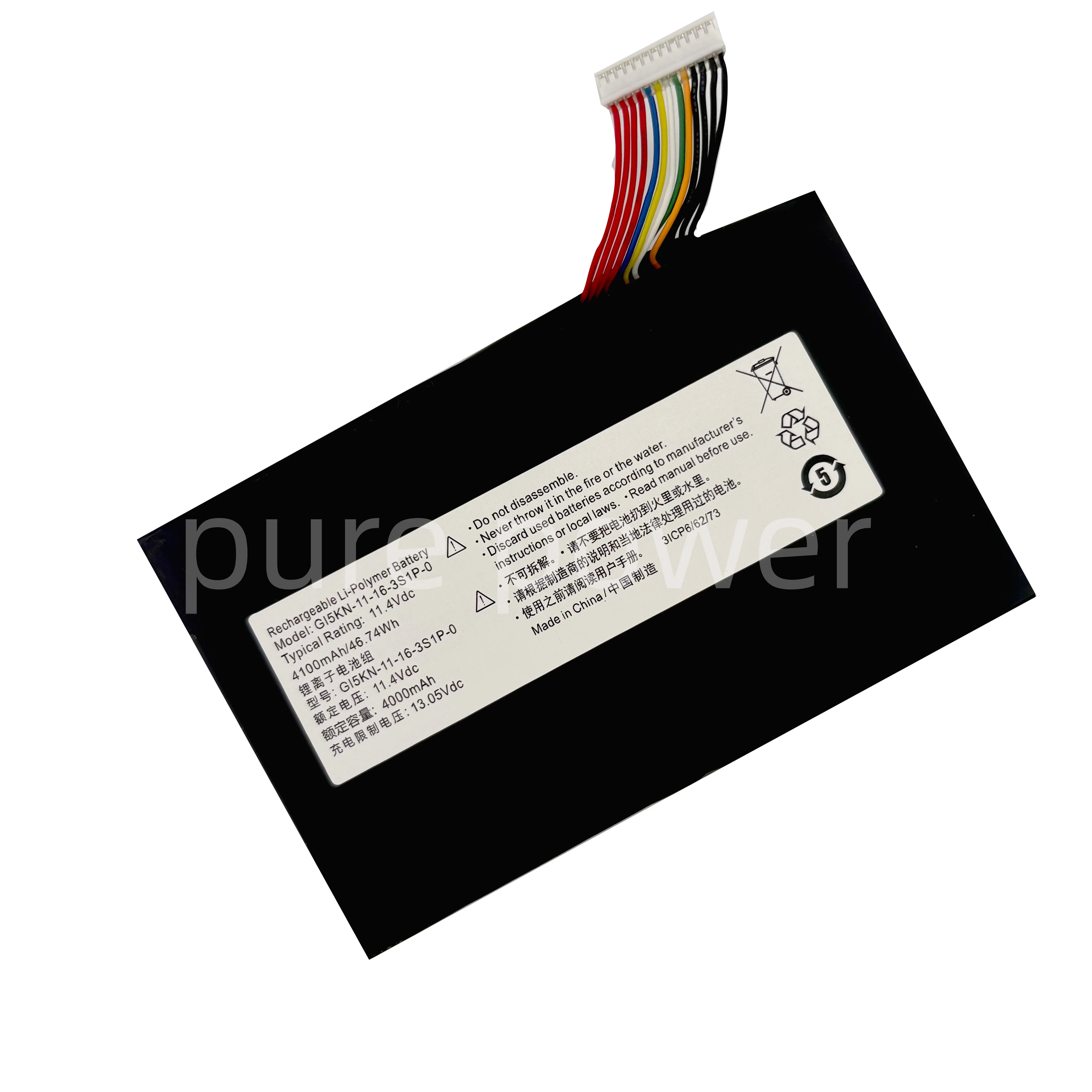 New Laptop Battery GI5KN-11-16-3S1P-0 11.4V 46.74WH 4100mAh High Quality For Mechrevo X1 X2 Hasee Z7M-KP7GC KP5GC Z7-KP7GT