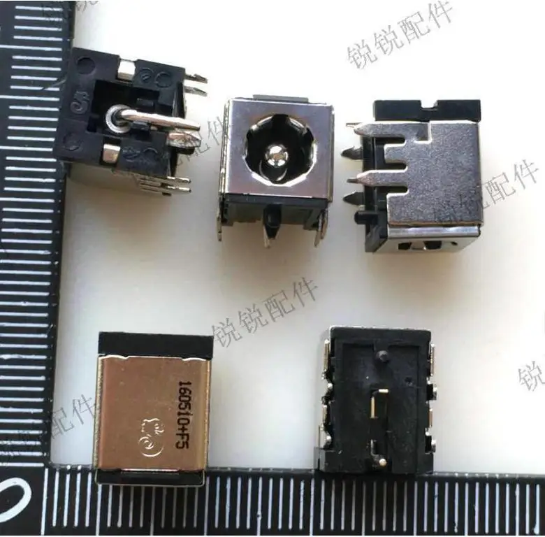 For  Voice DC DC power socket DC female base 6 Solder joint 5.5*2.5 notebook charging port socket