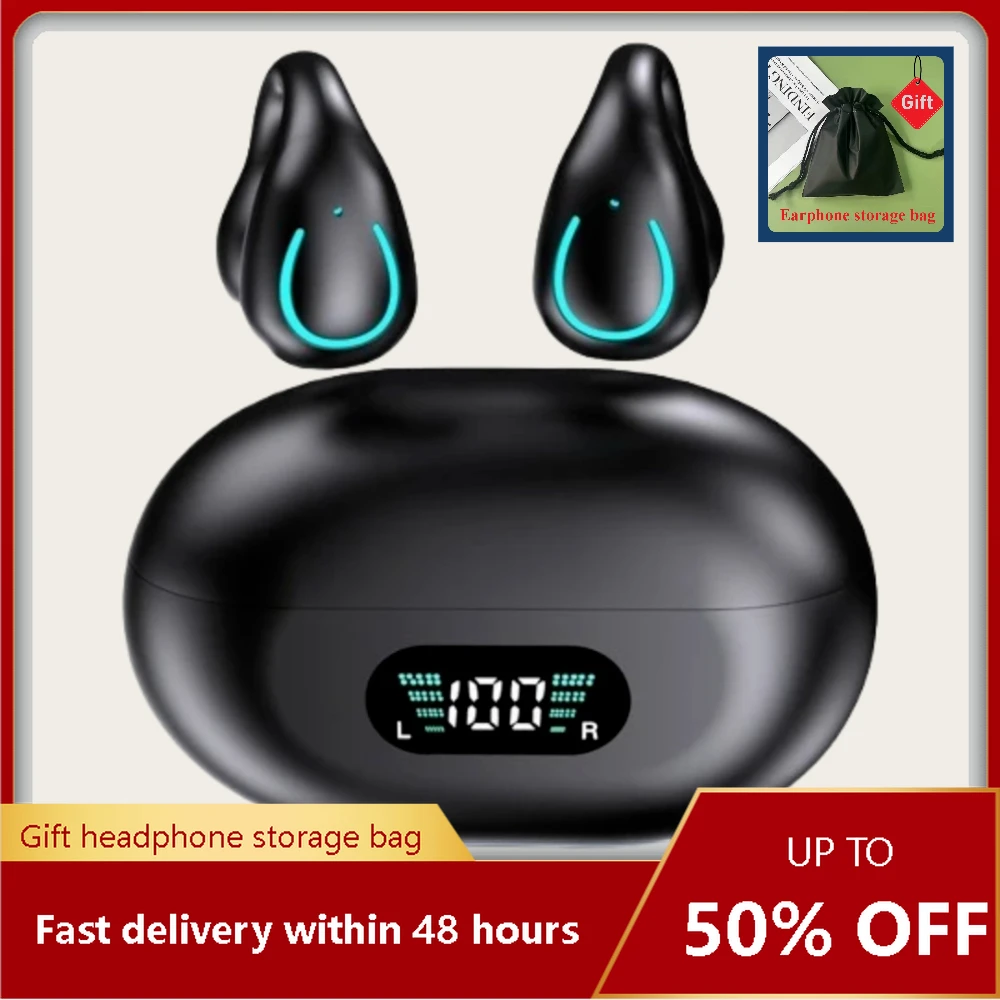 

Bluetooth earphones with wireless bone conduction noise reduction motion Clip on wireless headphones earphone ventilateur de cou