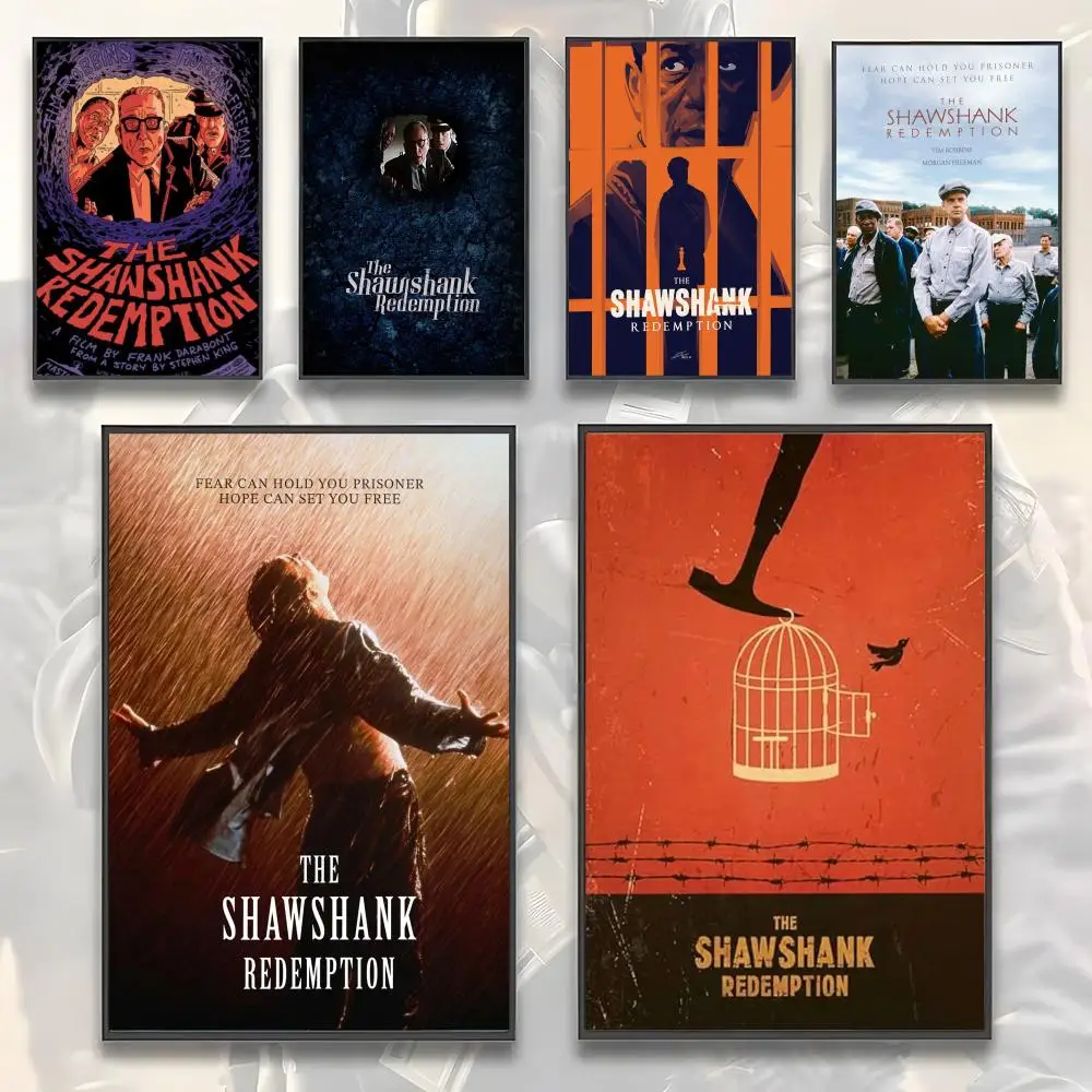 The Shawshank Redemption Painting Calligraphy HD Canvas Poster living room bedroom bar aesthetic