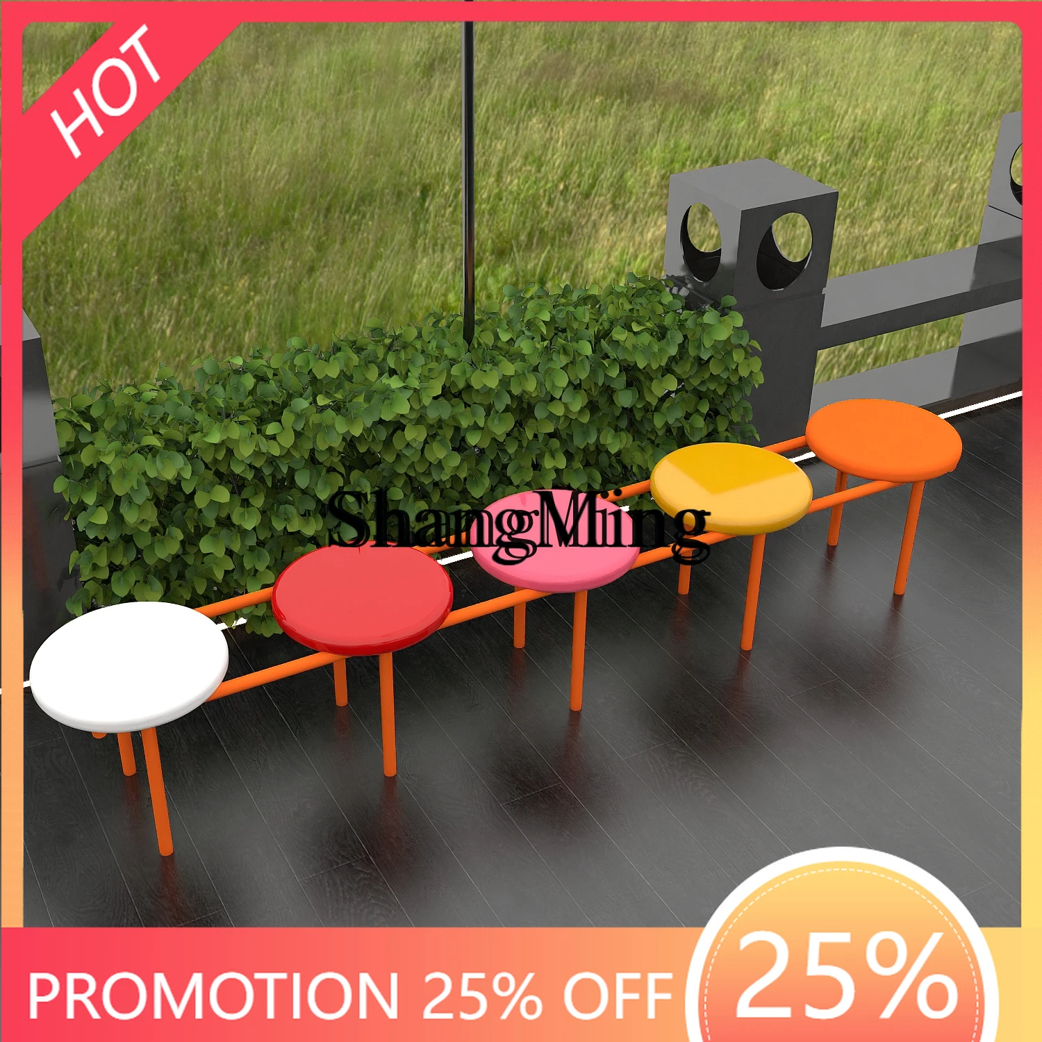 

ZYY exquisite senior bench park bench milk tea coffee shop gym rest bench shopping mall wrought iron seat chair