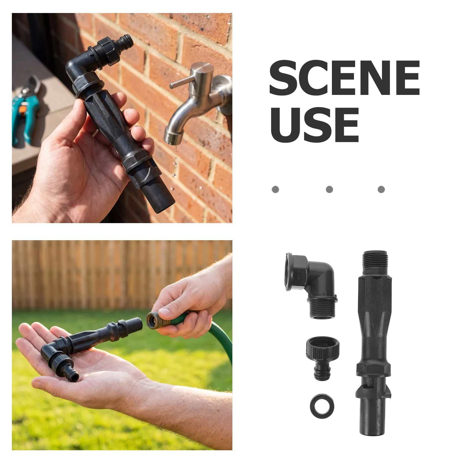 1Pcs Garden Water Intake Valve Threaded Hose Connector for Landscape Irrigation Yard Watering Outdoor Water Access Rod Set
