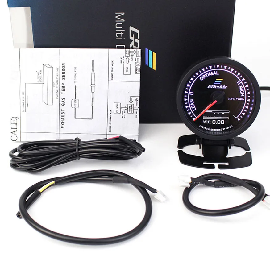 جهاز قياس جريدي 7 ألوان شاشة LCD رقمية ضغط زيت تربو درجة حرارة الماء فولت تفريغ دورة في الدقيقة الجهد وقود الهواء مقياس درجة الحرارة JDM #2