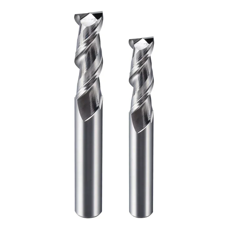 HRC55 2 Flutes Keyway Milling Cutter Tungsten Steel Alloy Aluminum Milling Cutter 1 2  3 4 5 6 7 8 10 12 14 16 18 20MM end mill