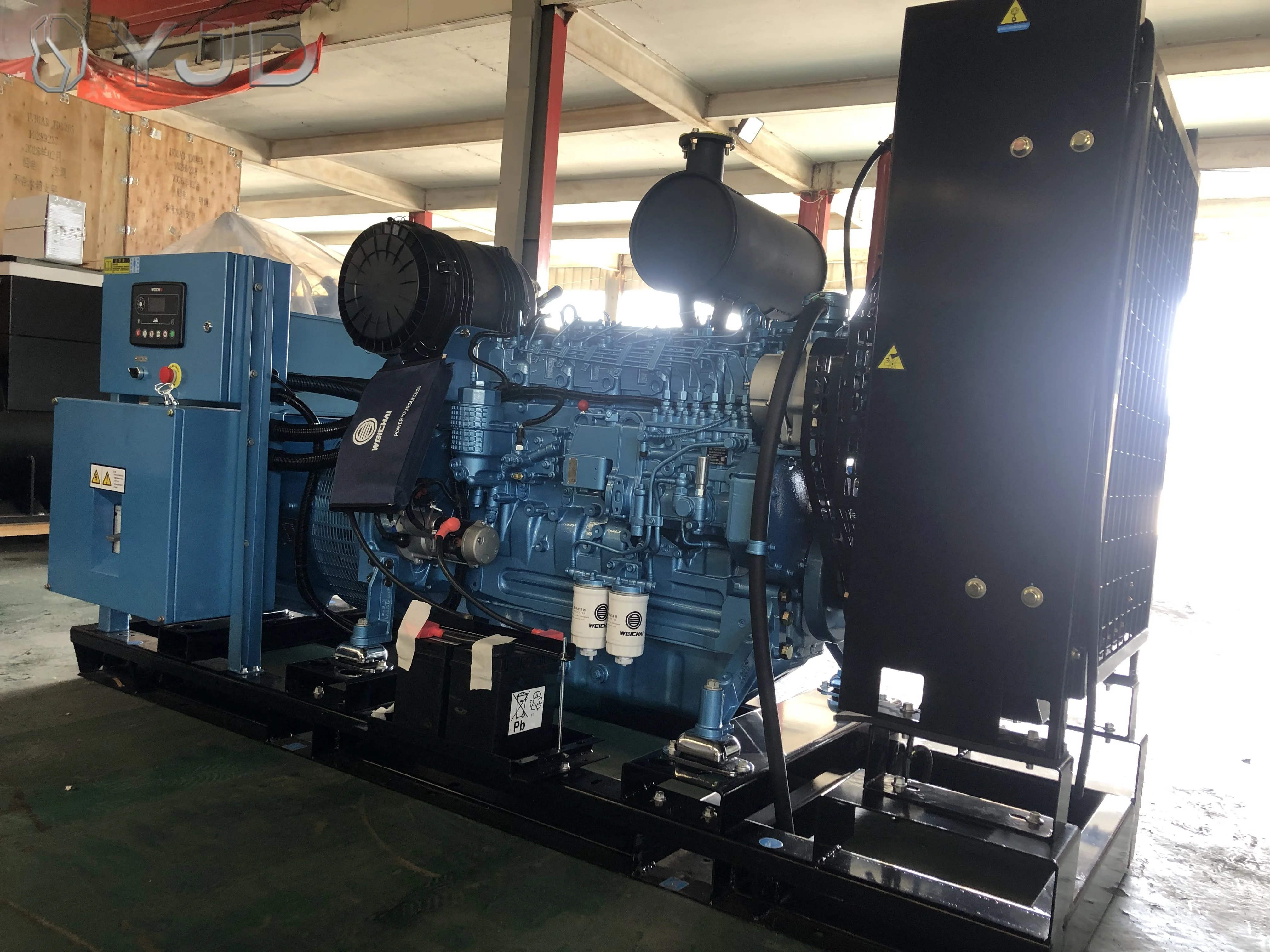50/60HZ 1500/1800RPM Wei-Chai Open Frame Type 150KVA 200KVA  Genset Diesel Generator Set  Single/Three Phase High Speed Diesel