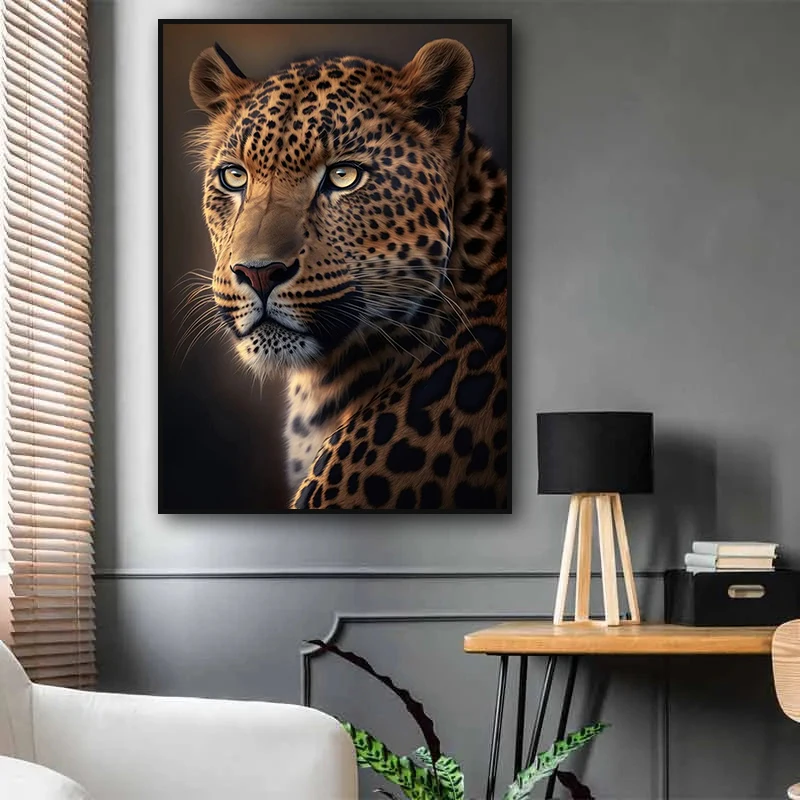 Modern Abstract Animal Lion Leopard Deer Posters and Prints Canvas Painting Wall Art Wild Animals Pictures for Living Home Decor - Image 3